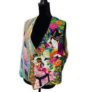 Vintage Patchwork Reversible Vest